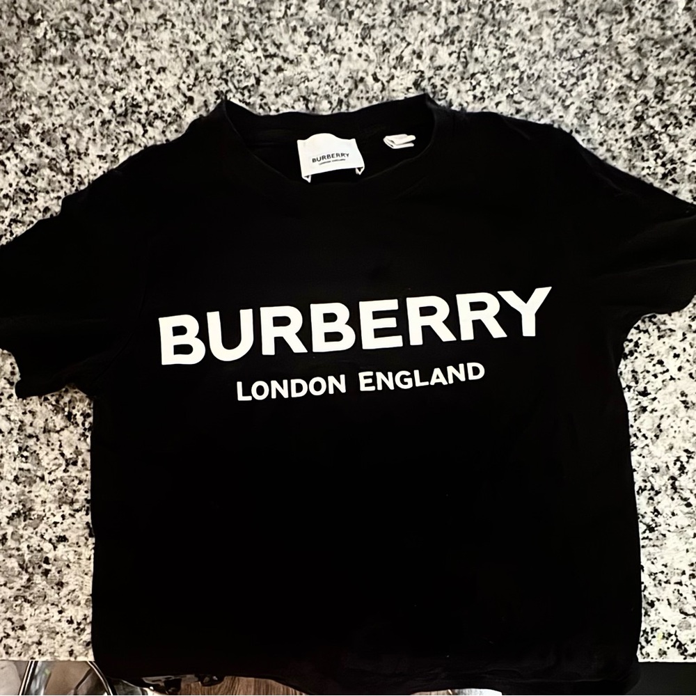 Burberry Kids Tee in Black and White